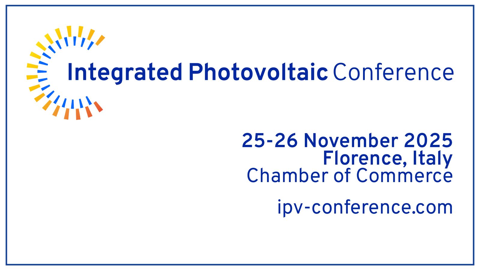 Integrated Photovoltaics Conference